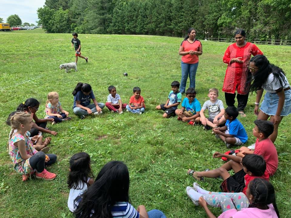 South Asian Ministry kids in a circle
