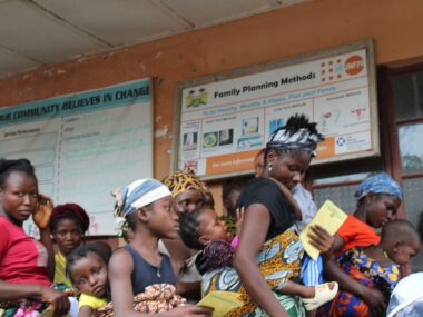 PHOTO-2024-07-10-12-20-30 (1) Women and children awaiting medical care at the Mercy Hospital's Medical Outreach